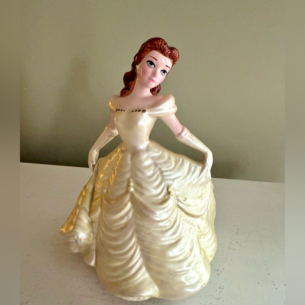 Disney Beauty & The Beast‎ Belle Ceramic Rotating Music Box Figure schmid WORKS
